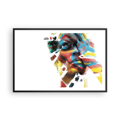 Plakat w czarnej ramie - Barwna osobowość - 91x61 cm