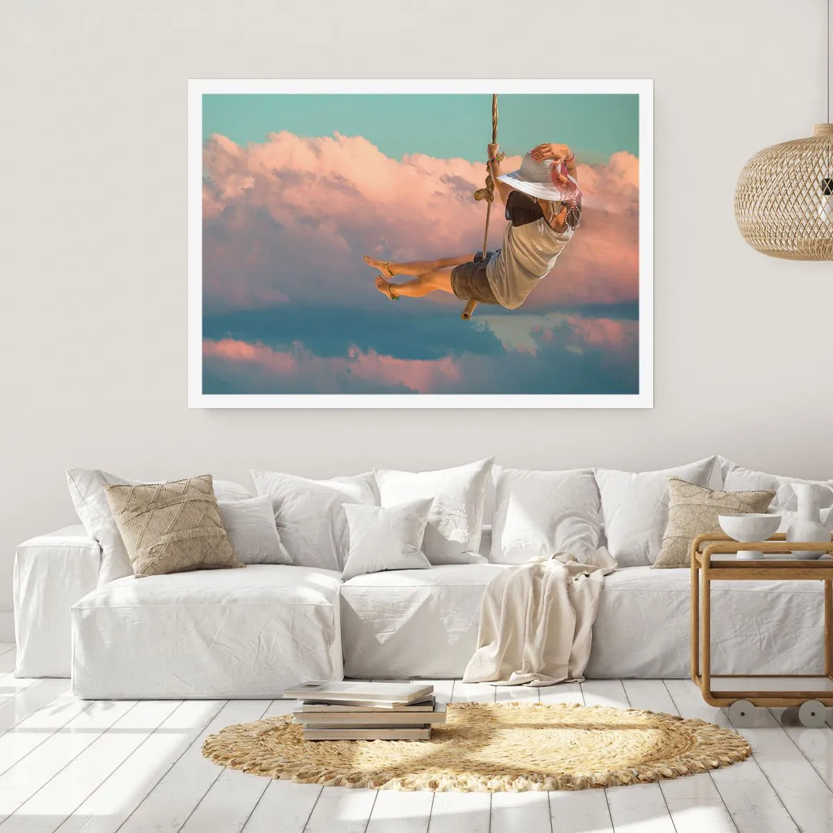 Plakat - Zabawa w obłokach - 91x61 cm