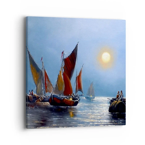 Obraz na płótnie - Nocny połów - 40x40 cm