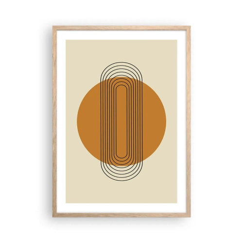 Plakat w ramie jasny dąb - Plan doskonały - 50x70 cm