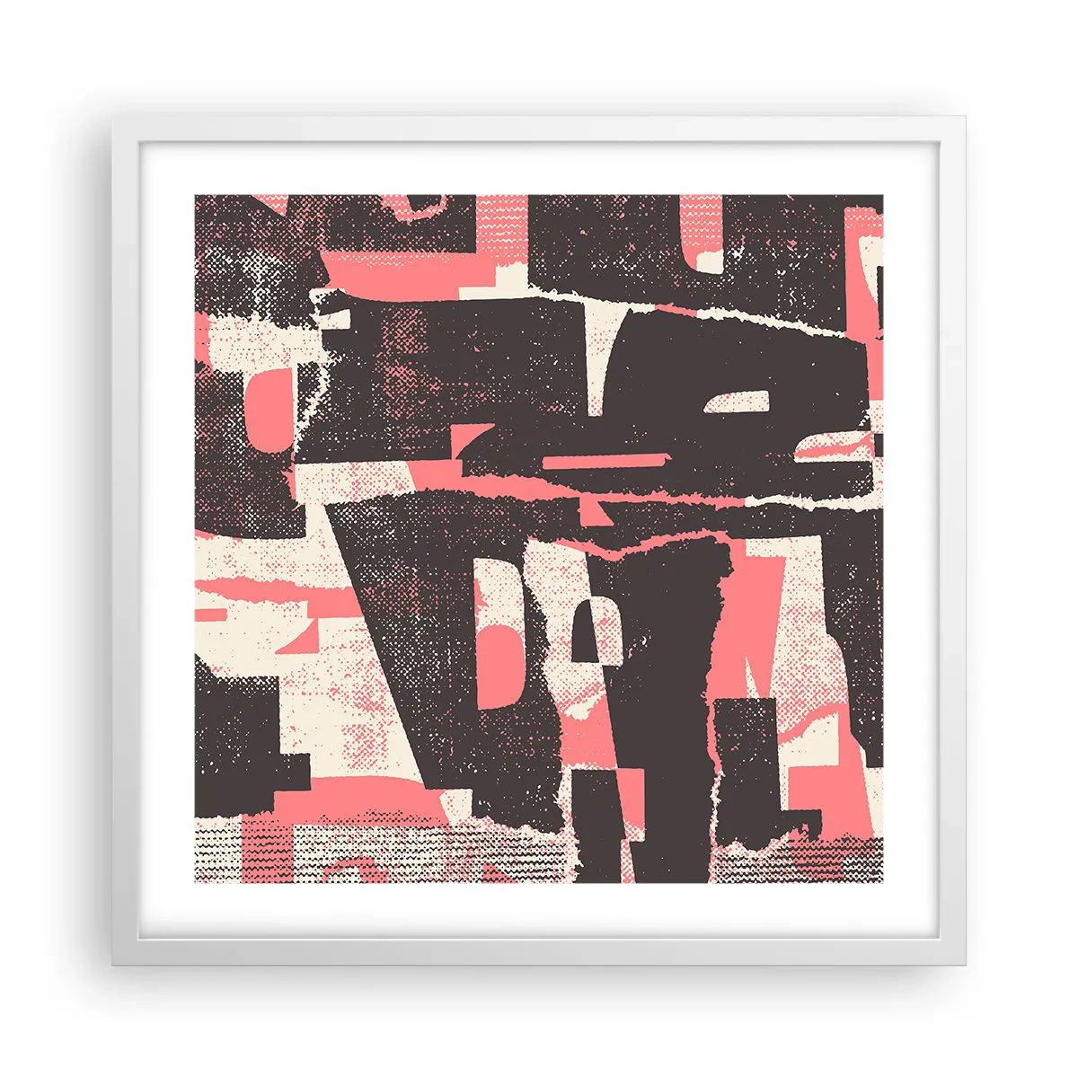 Plakat w białej ramie - Cały ten zgiełk - 50x50 cm