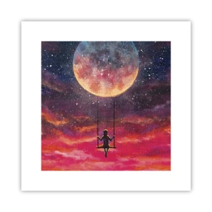 Plakat - Bujać w obłokach - 30x30 cm