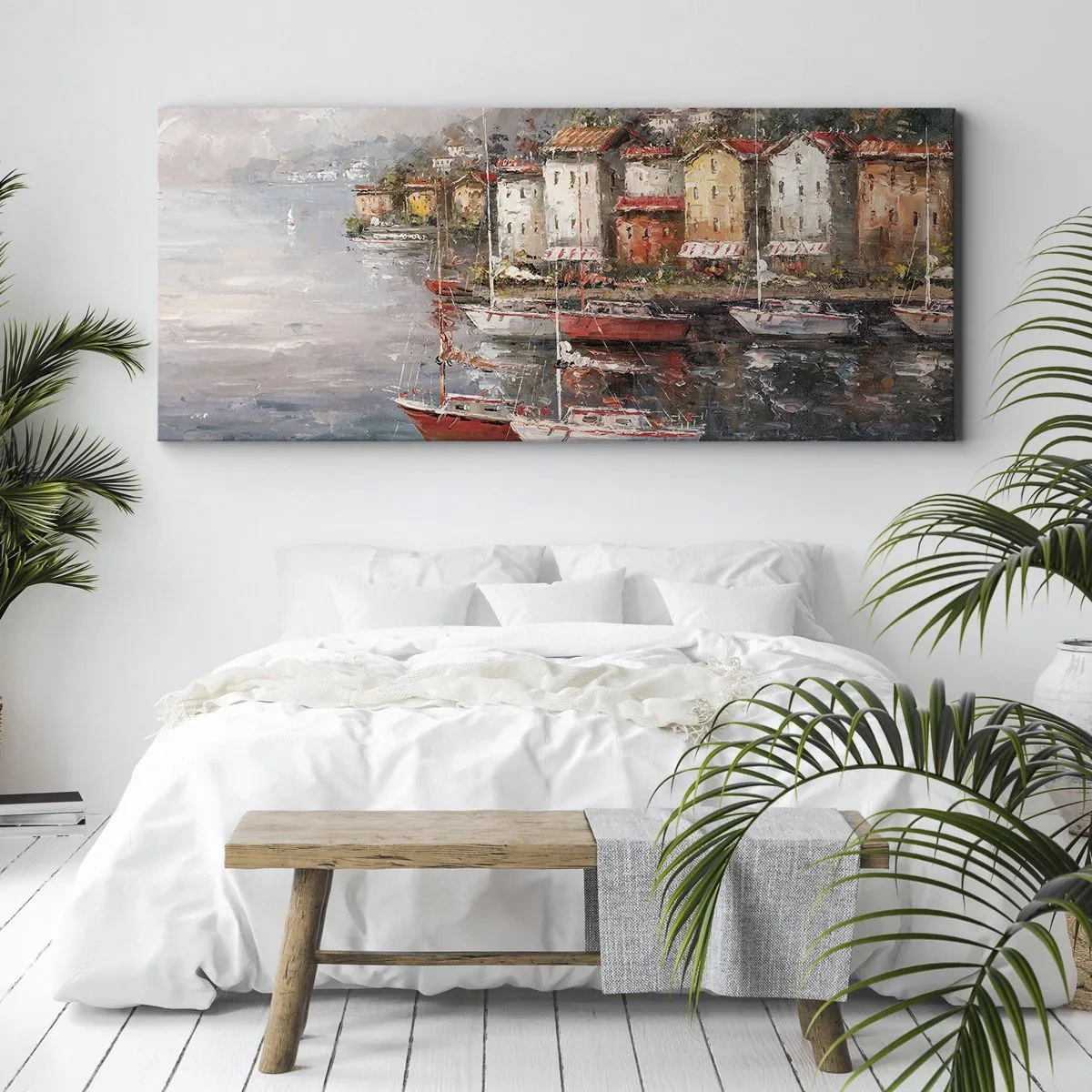 Obraz na płótnie - Romantyczna przystań - 100x40 cm