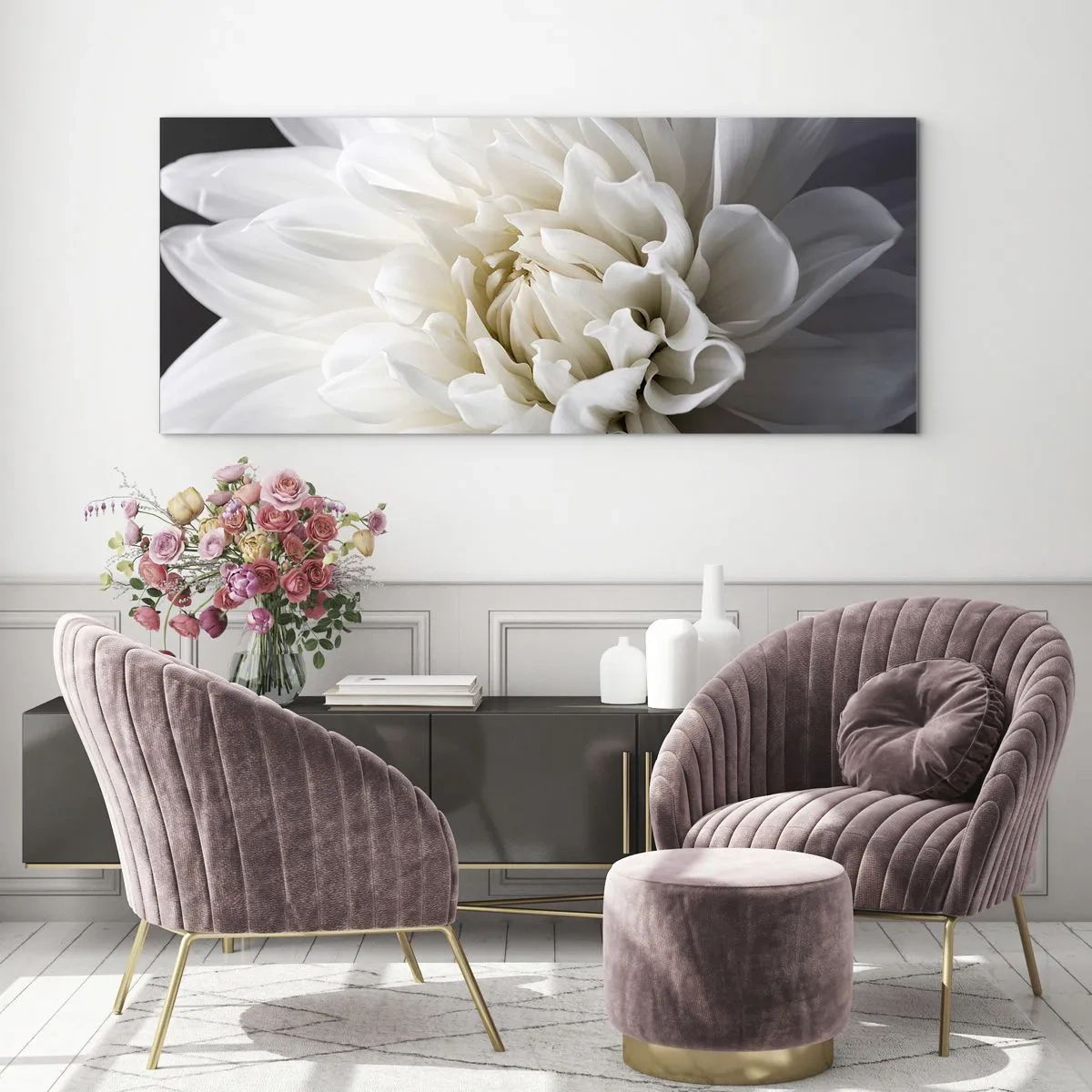 Obraz na szkle - Poranek Panny Młodej - 100x40 cm