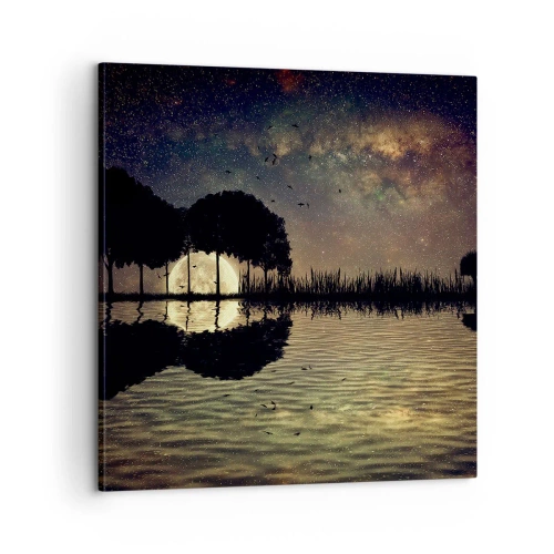 Obraz na płótnie - Noc na krańcu świata - 60x60 cm