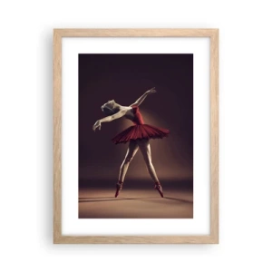 Plakat w ramie jasny dąb - Prima ballerina - 30x40 cm