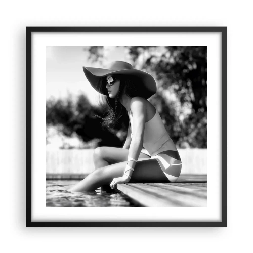 Plakat w czarnej ramie - Letnie marzenie - 50x50 cm