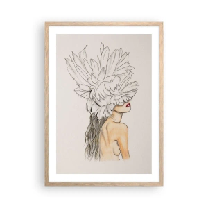 Plakat w ramie jasny dąb - Piękność ukoronowana - 50x70 cm