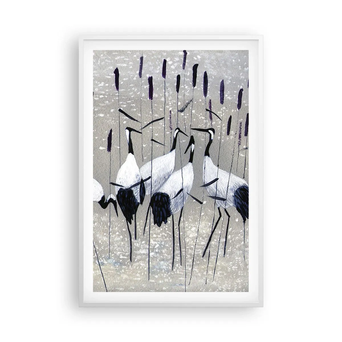 Plakat w białej ramie - Wśród swoich - 61x91 cm