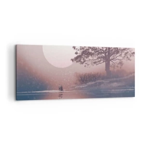 Obraz na płótnie - Nocne dziwy - 100x40 cm