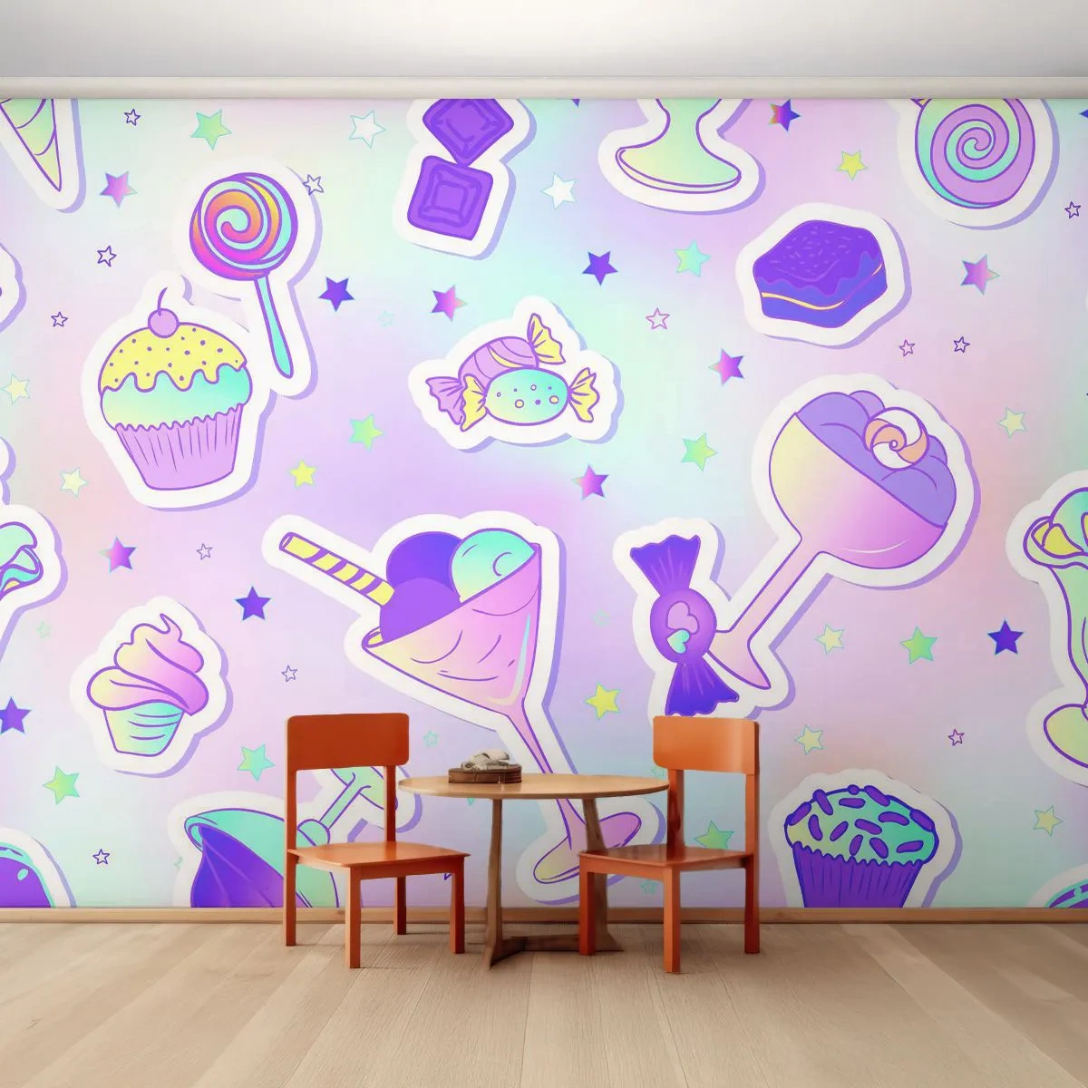 Fototapeta Premium Canvas - Żeby codziennie były urodziny - Dla Dzieci, Cukierek, Lizak - 250x175 cm