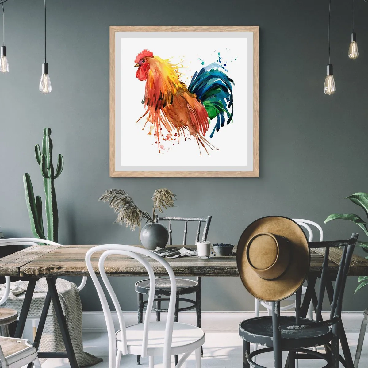 Plakat w ramie jasny dąb - Królewska szata, królewska duma - 60x60 cm