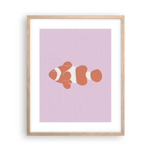 Plakat w ramie jasny dąb - W koralu jej do twarzy i do ogona - 40x50 cm