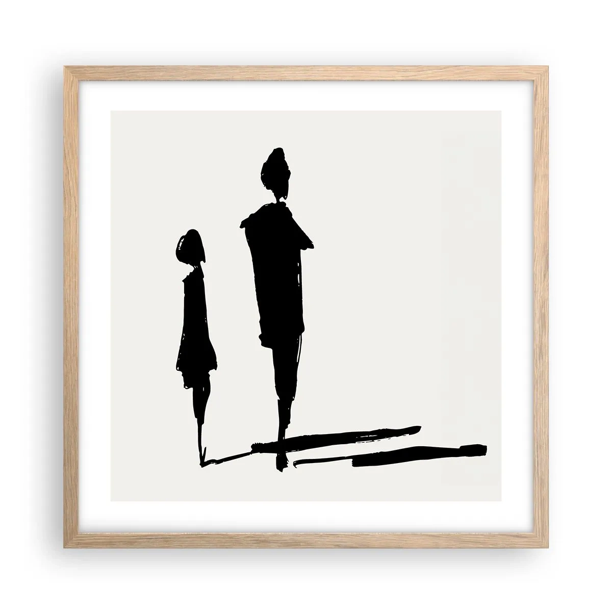 Plakat w ramie jasny dąb - Na pewno razem? - 50x50 cm