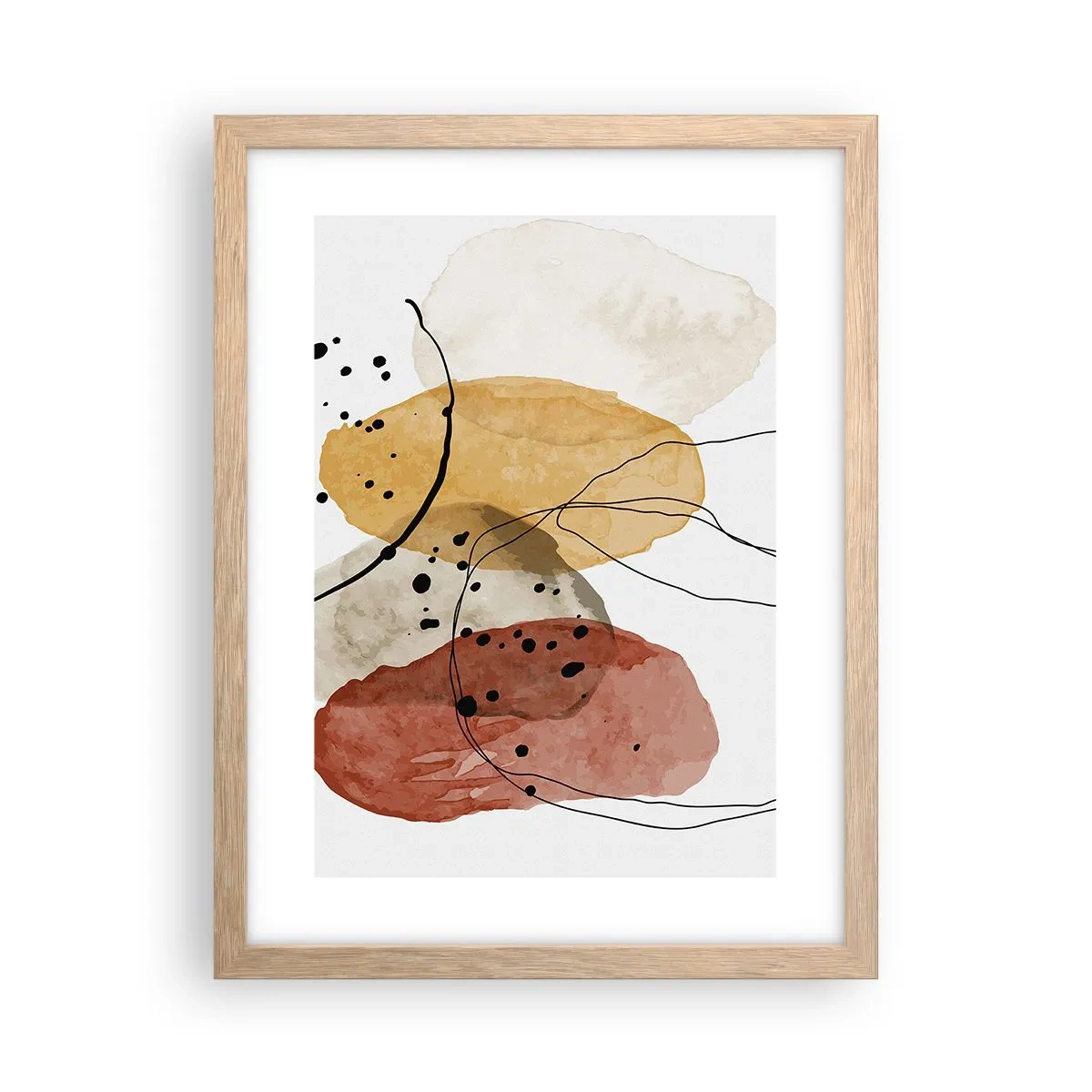 Plakat w ramie jasny dąb - Jak powietrze lekkie, przejrzyste - 30x40 cm