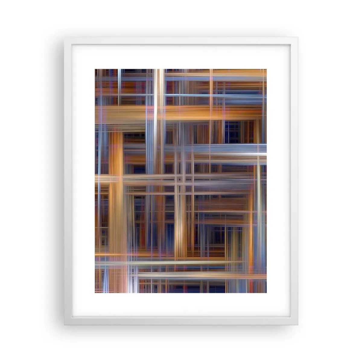 Plakat w białej ramie - Utkane ze światła - 40x50 cm