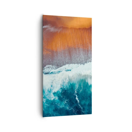 Obraz na płótnie - Dotyk oceanu - 65x120 cm