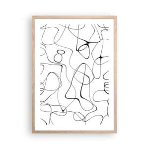 Plakat w ramie jasny dąb - Ścieżki życia, koleje losu - 50x70 cm