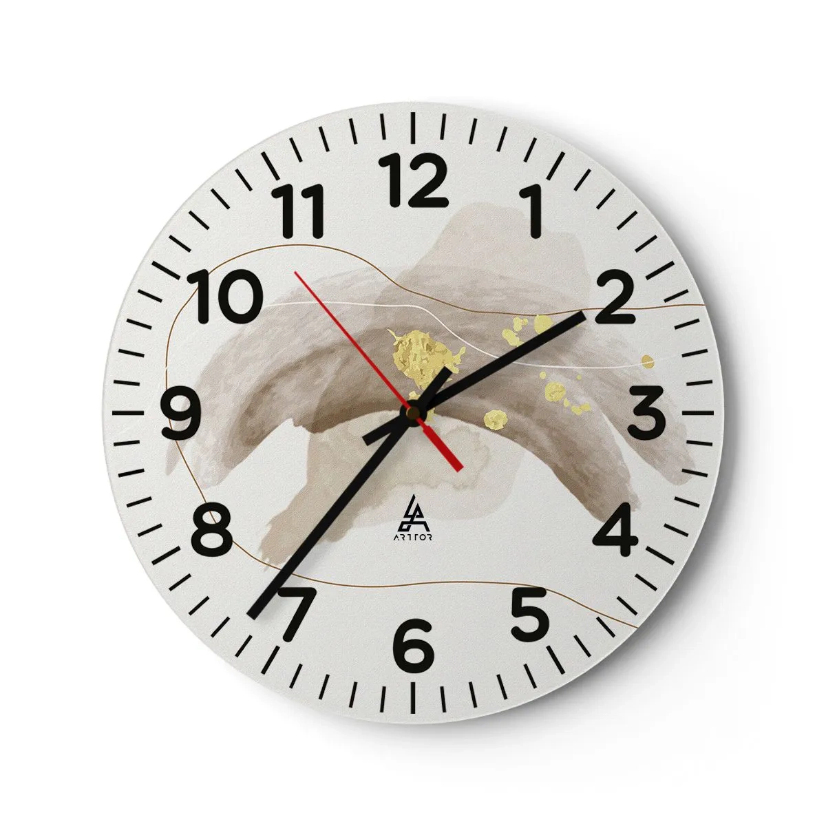 Zegar ścienny - Napotkane w przestrzeni - 30x30 cm