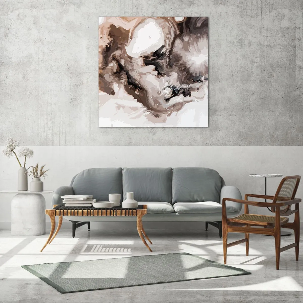 Obraz na szkle - Narodziny galaktyki - 60x60 cm