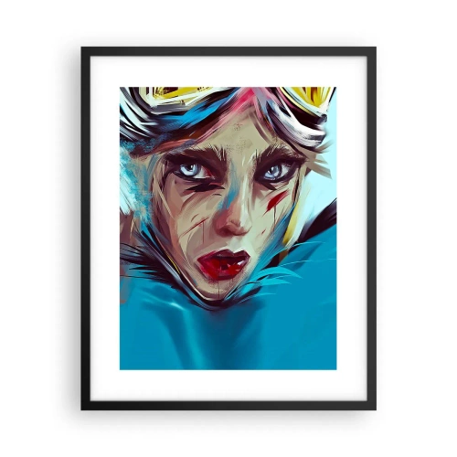 Plakat w czarnej ramie - Wojowniczka szos - 40x50 cm
