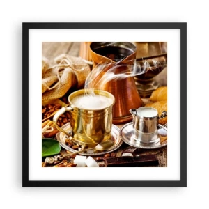 Plakat w czarnej ramie - Miłego dnia! - 40x40 cm