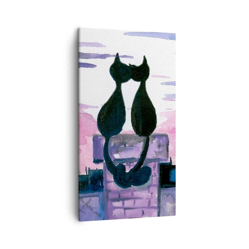 Obraz na płótnie - Rendez-vous pod księżycem - 45x80 cm