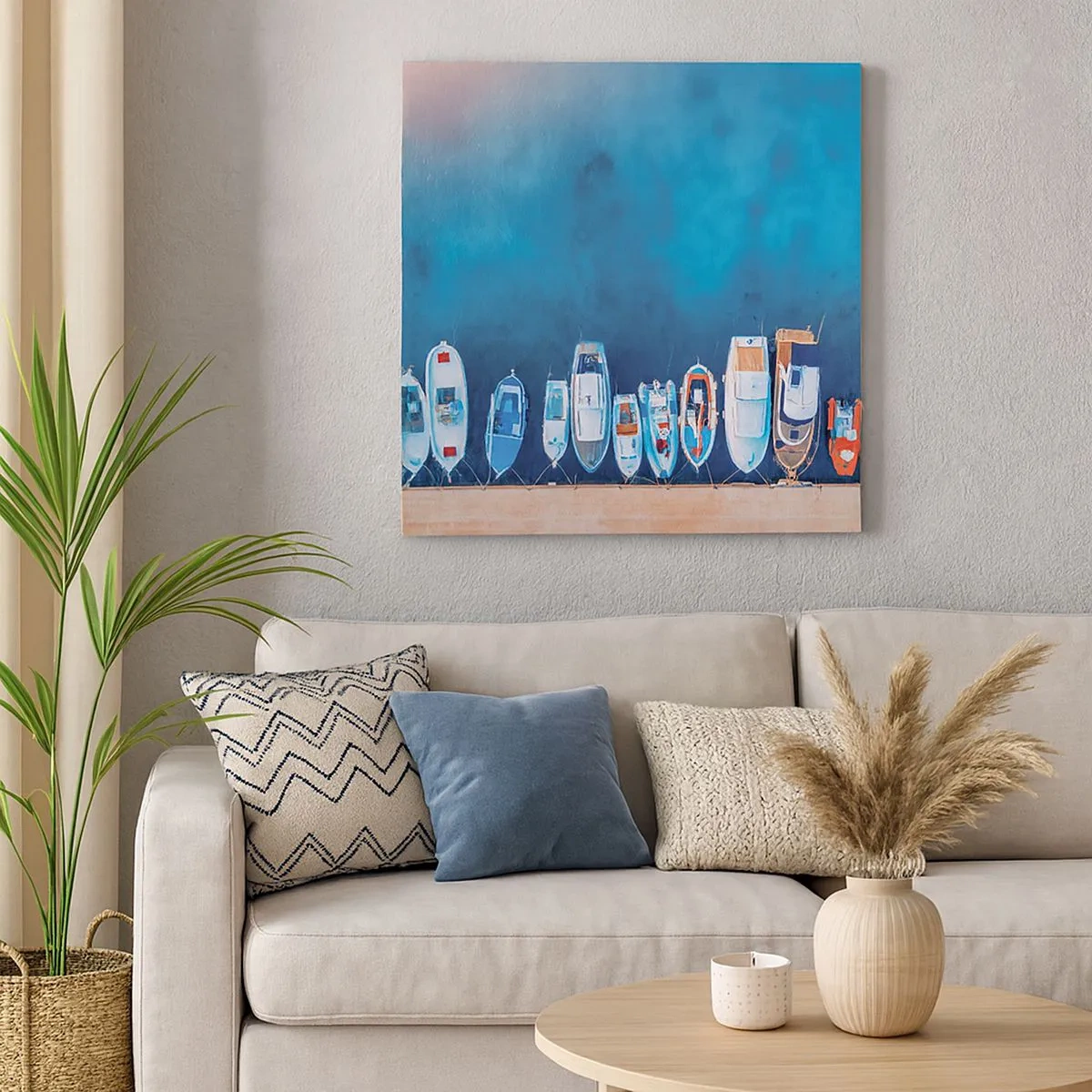 Obraz na płótnie - W jednym rzędzie - 30x30 cm