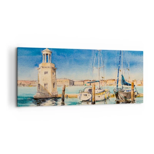 Obraz na płótnie - Słoneczna laguna - 100x40 cm