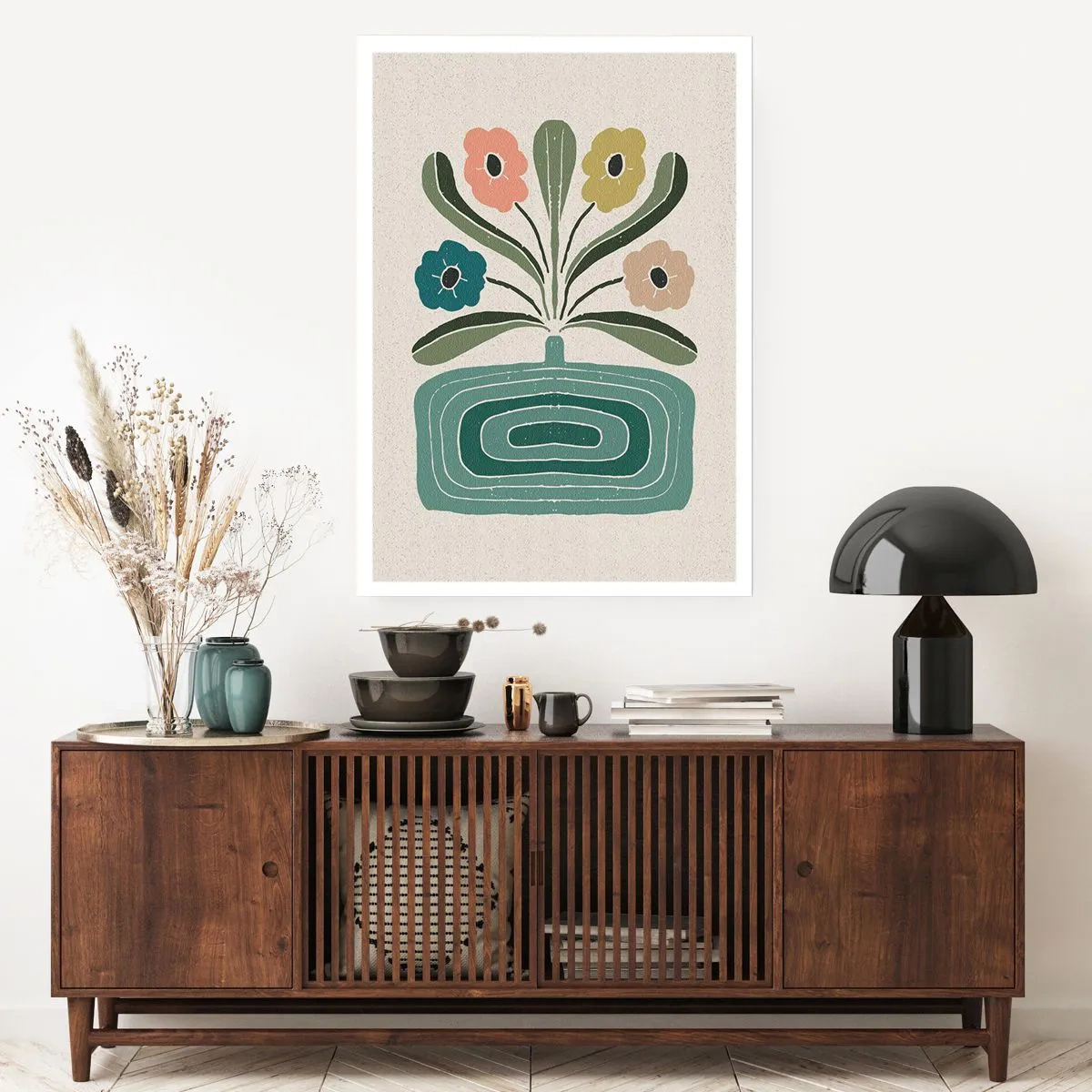 Plakat - Bukiet symetryczny - 61x91 cm