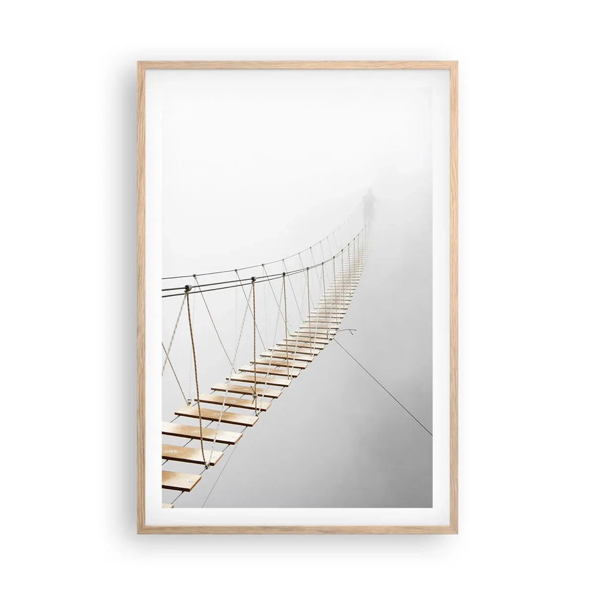 Plakat w ramie jasny dąb - Dokąd cię zaprowadzi? - 61x91 cm