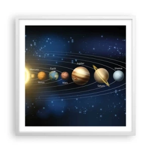 Plakat w białej ramie - Jedna z dziesięciu - 60x60 cm