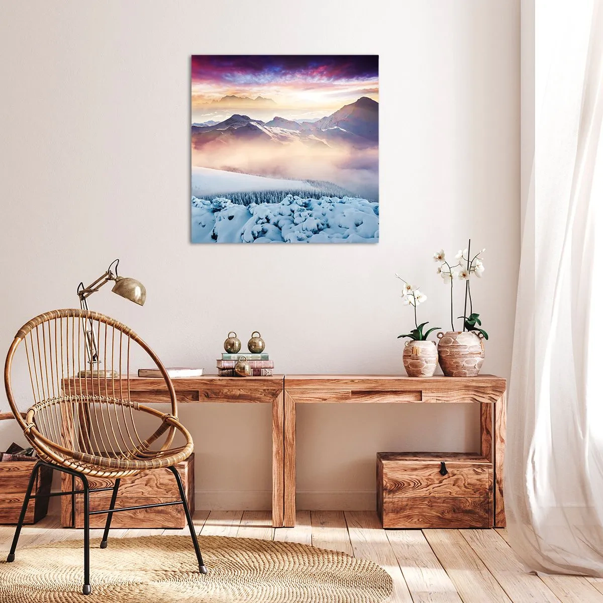 Obraz na płótnie - Siła i czystość natury - 60x60 cm