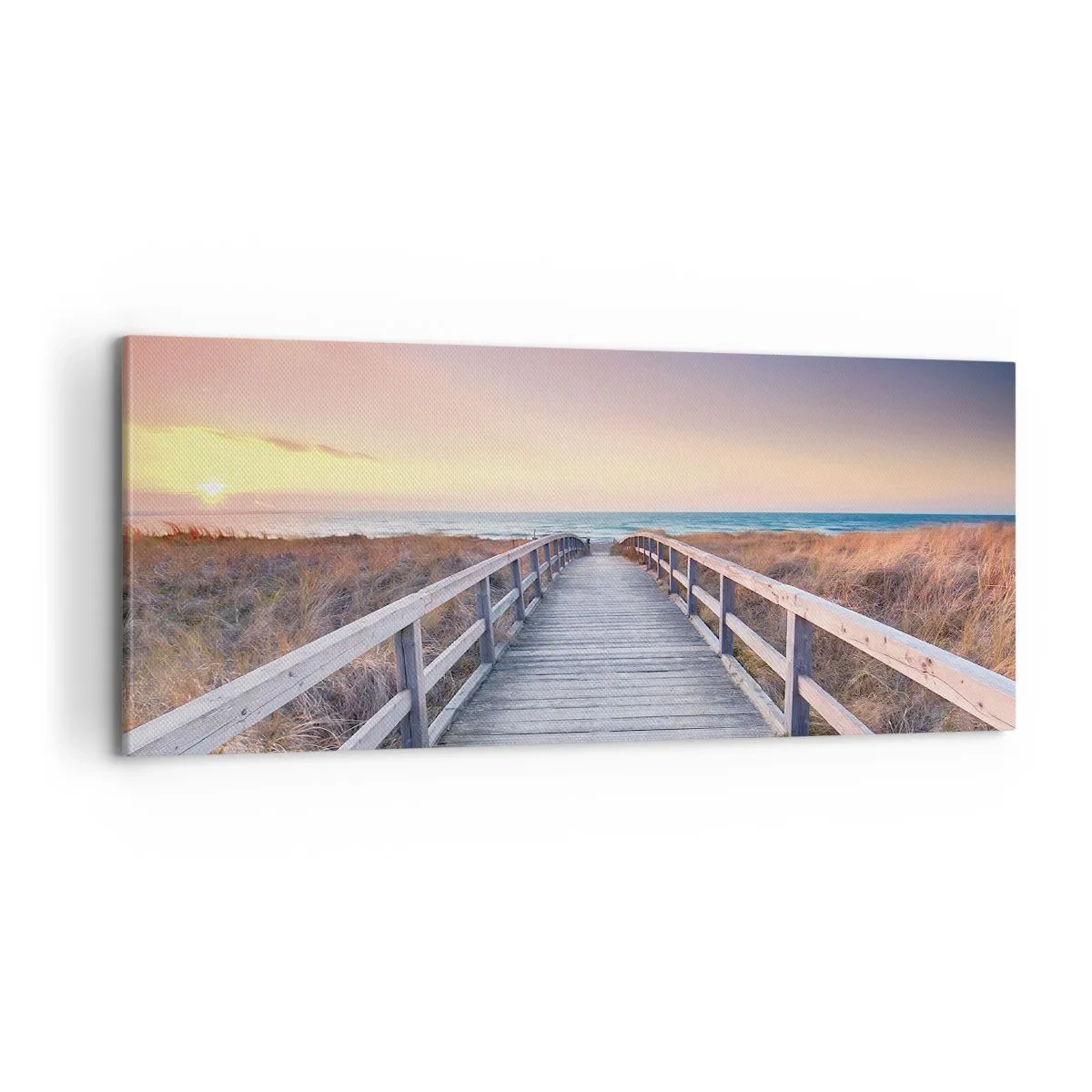 Obraz na płótnie - Bałtycka wieczorna zorza - 100x40 cm