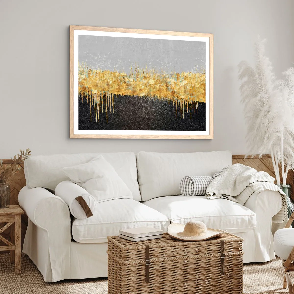 Plakat w ramie jasny dąb - W głąb i ku górze - 40x30 cm