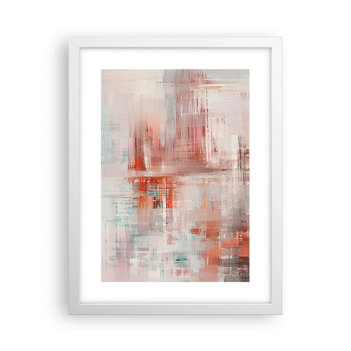 Plakat w białej ramie - Zamglone. Ale różowe - 30x40 cm