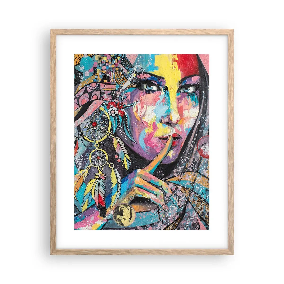 Plakat w ramie jasny dąb - Milcz, aż zrozumiesz - 40x50 cm