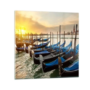 Obraz na szkle - Zanim przypłynie gwar - 50x50 cm