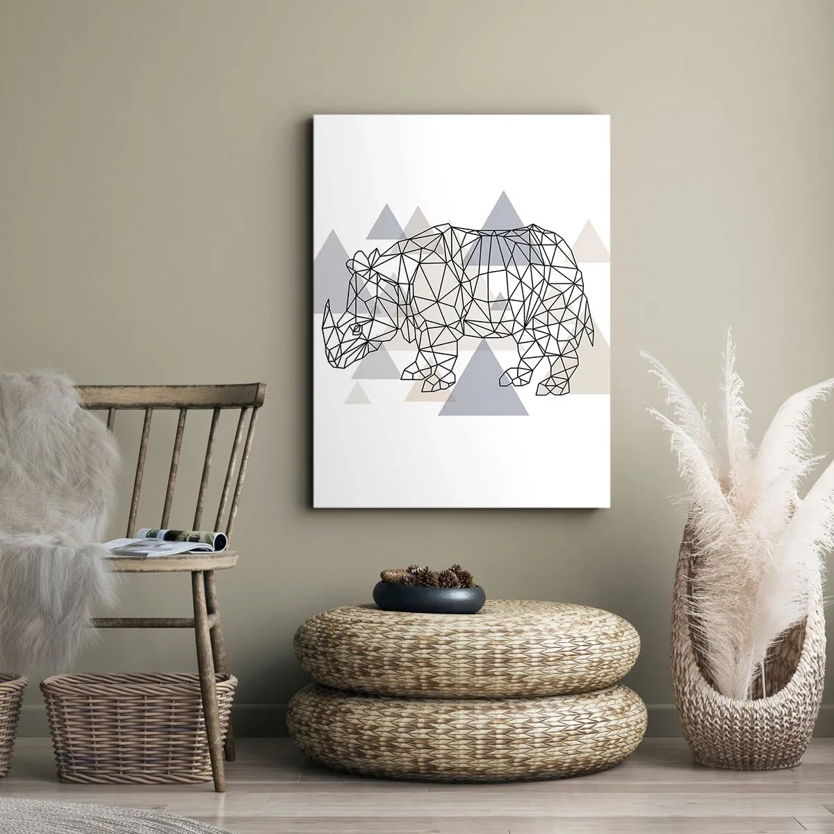 Obraz na płótnie - Struktura siły - 55x100 cm