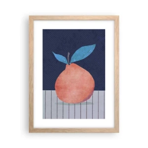 Plakat w ramie jasny dąb - Wypukłość i płaszczyzna - 30x40 cm