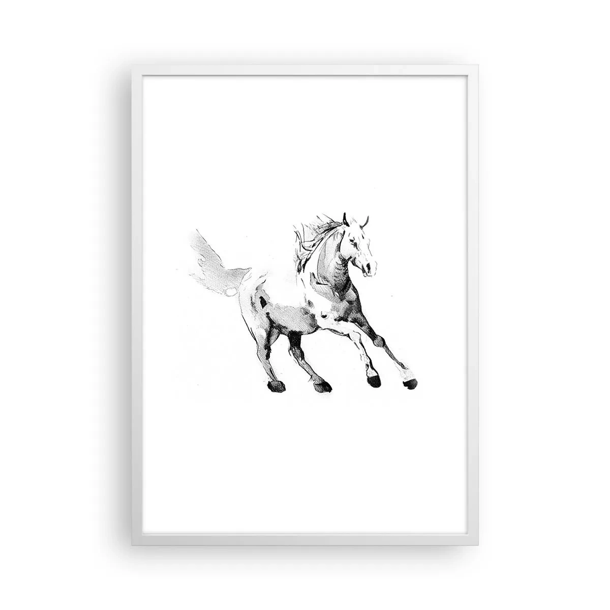 Plakat w białej ramie - Nieujarzmiona dusza - 50x70 cm