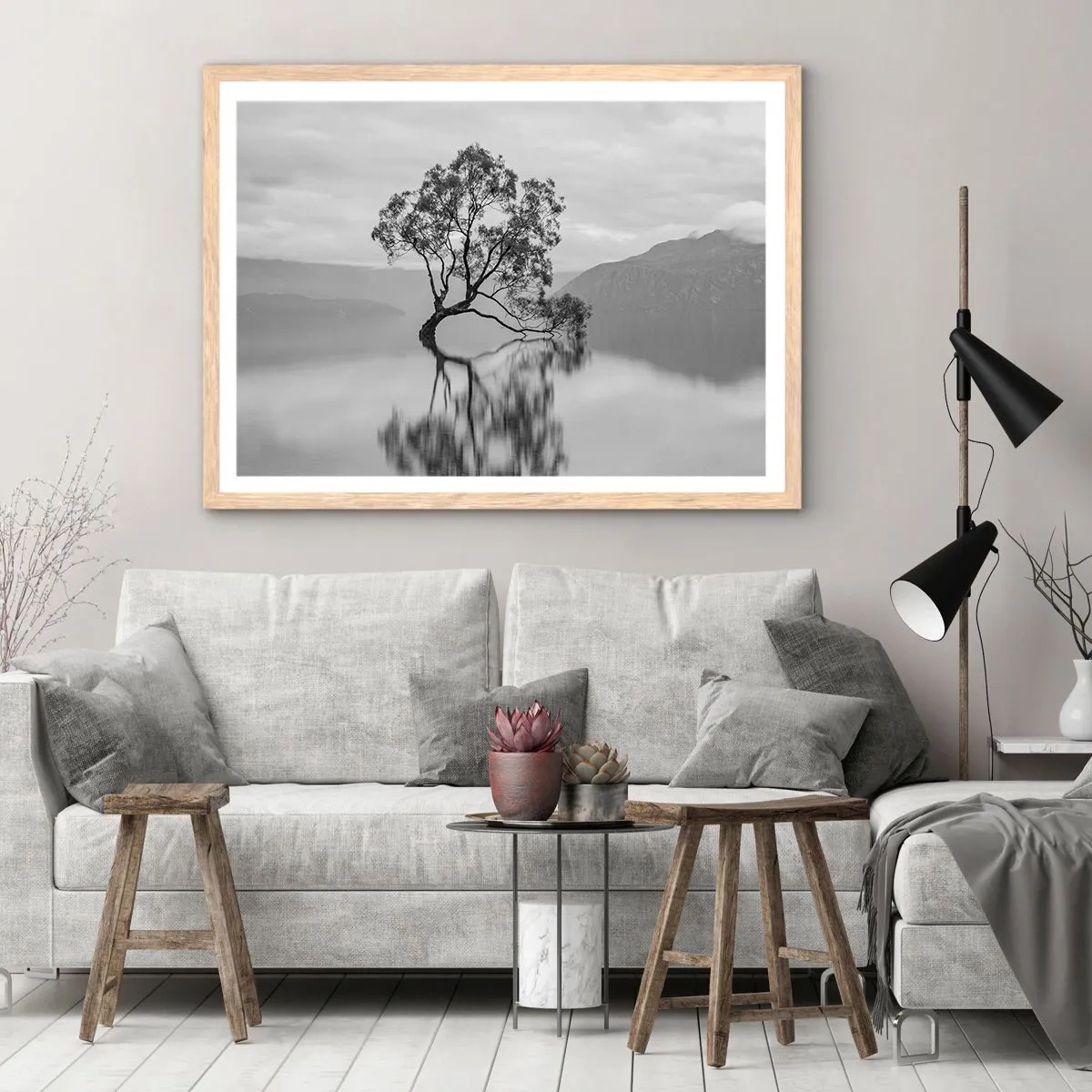 Plakat w ramie jasny dąb - Jest taki kraj - 40x30 cm