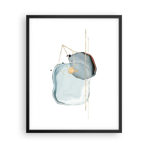 Plakat w czarnej ramie - Studium kropli - 40x50 cm