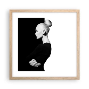 Plakat w ramie jasny dąb - Po prostu kobieta - 40x40 cm