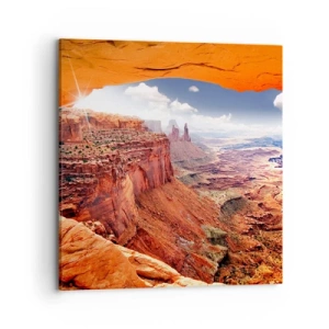 Obraz na płótnie - Wyrzeźbione przez samą naturę - 70x70 cm