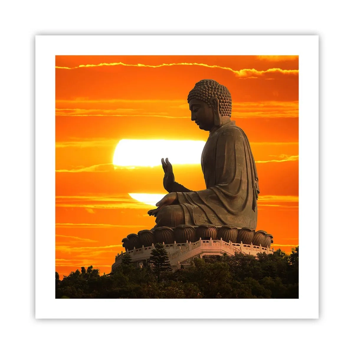 Plakat - Bez strachu przed światem - 50x50 cm