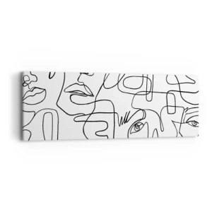 Obraz na płótnie - W splątanych emocjach - 90x30 cm