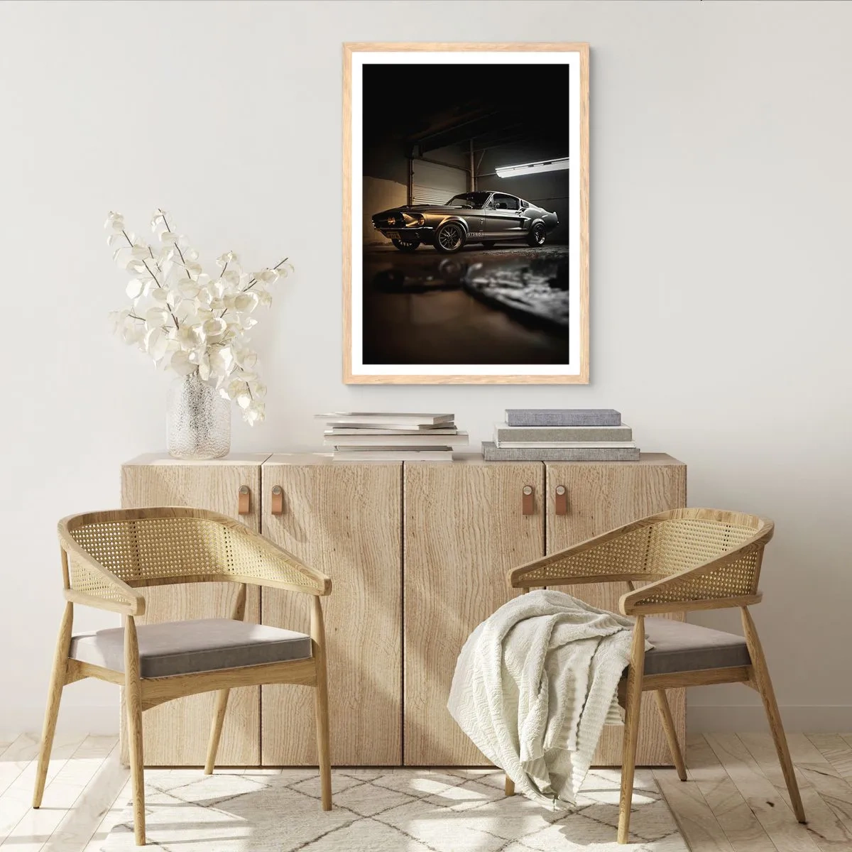 Plakat w ramie jasny dąb - Powrót do przeszłości - 61x91 cm