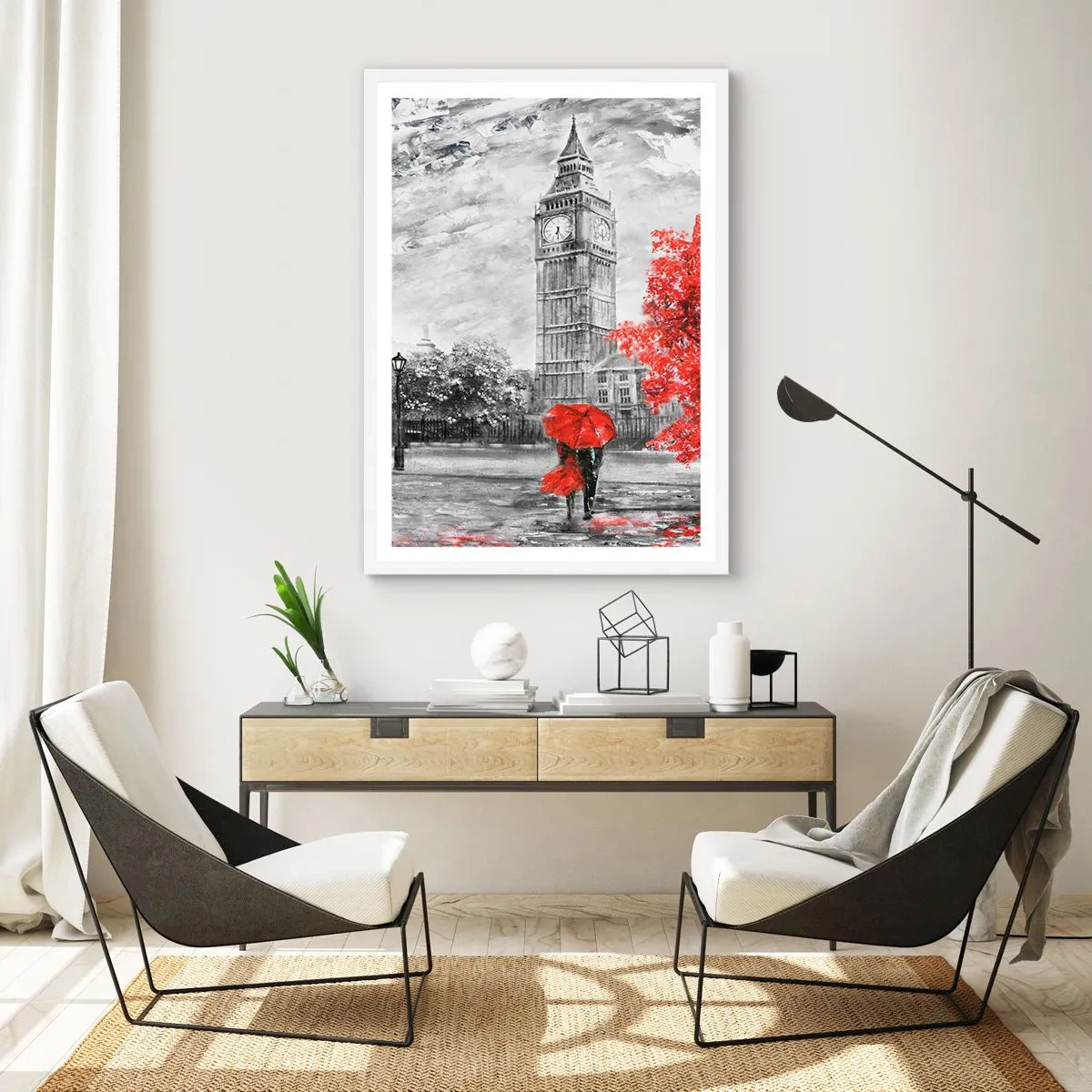 Plakat w białej ramie - Ekscytujący dzień - 50x70 cm