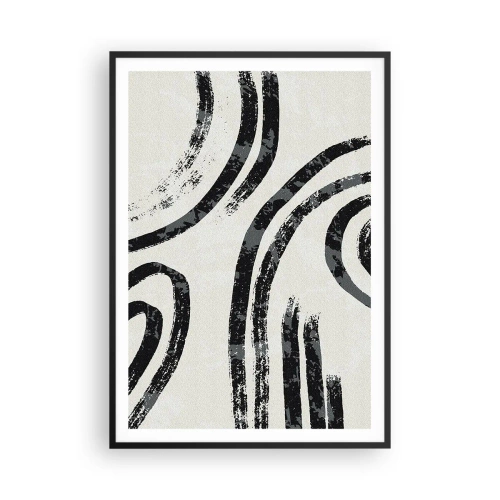 Plakat w czarnej ramie - W pół zatrzymany - 70x100 cm